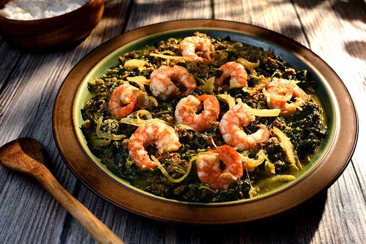 Ndolé with Plantain